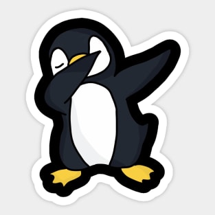 Dabbing Penguin Sticker